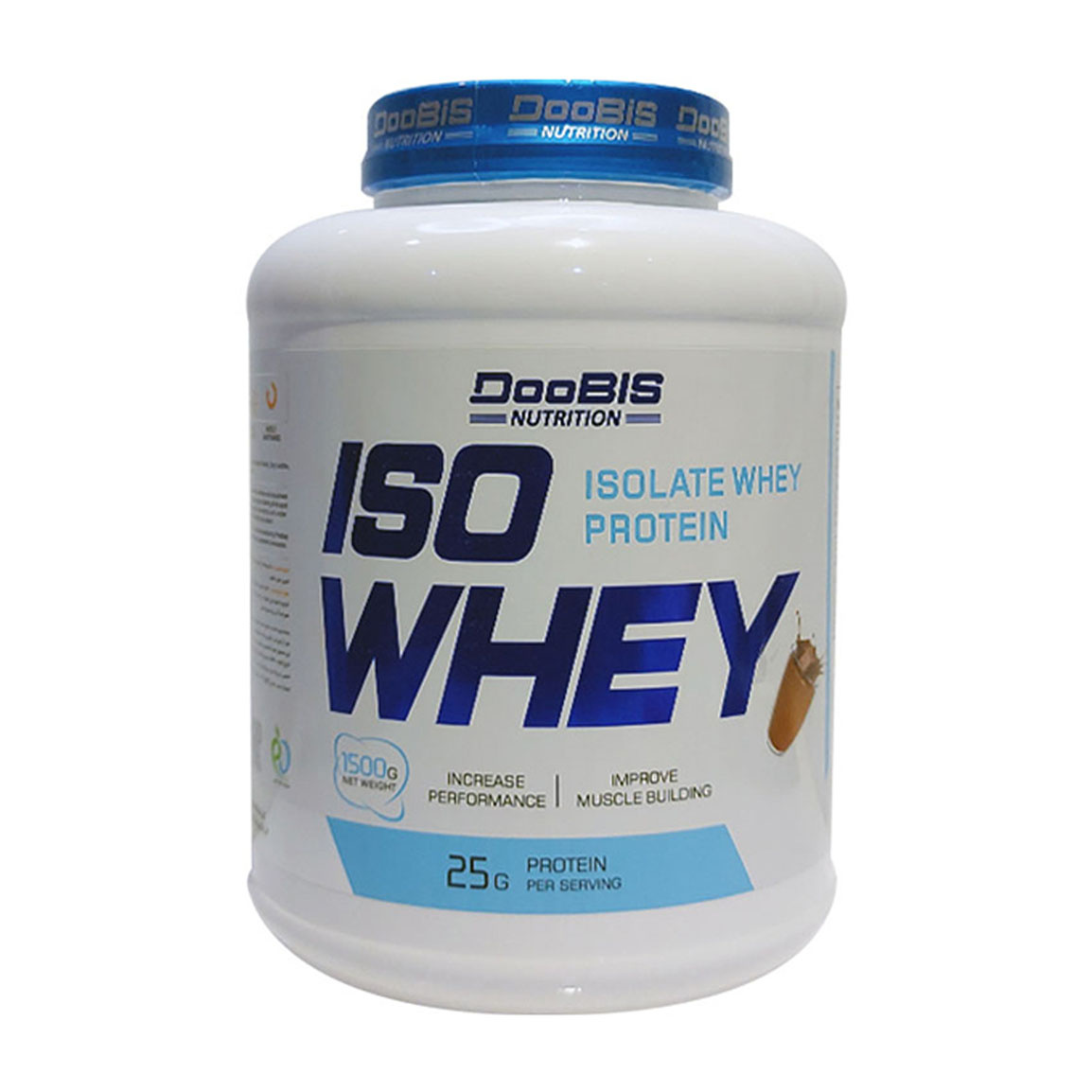 پودر پروتئین مدل Iso Whey با طعم شکلات وزن 1500 گرم Doobis Chocolate Iso Whey 1500 g