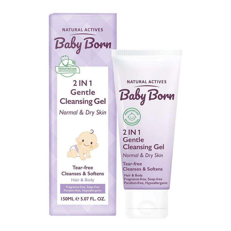 ژل شست و شو سر و بدن کودک بیبی بورن Baby born