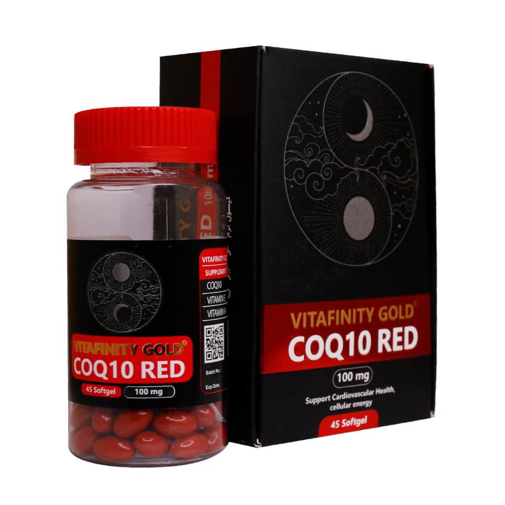 کپسول نرم کوکیوتن قرمز 45عددی Vitafinity gold  coq10 red