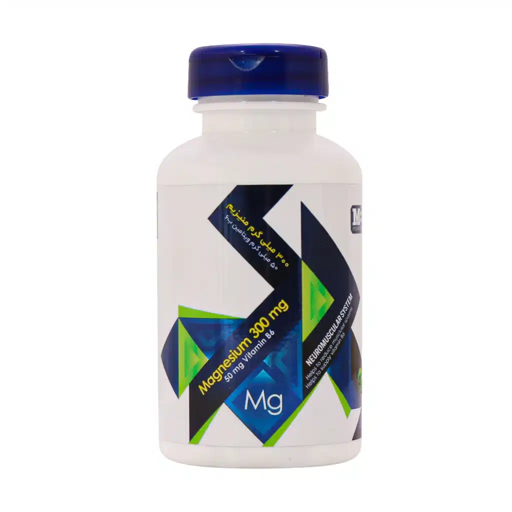 منیزیم ب۶    قرص 60عددی   پرارین پارس م پلاس Perarin pars magnesium 300mg  +b6
