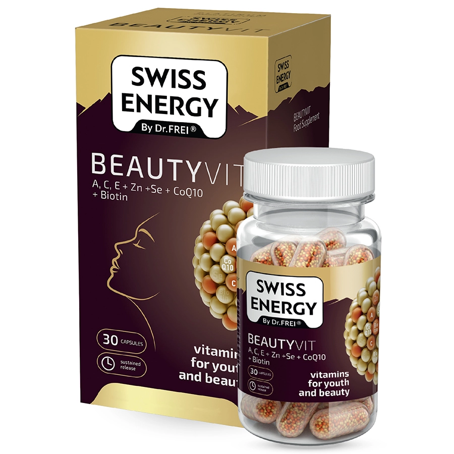 بیوتی ویت۳۰ کپسول Swiss energy beautyvit 30 capsules