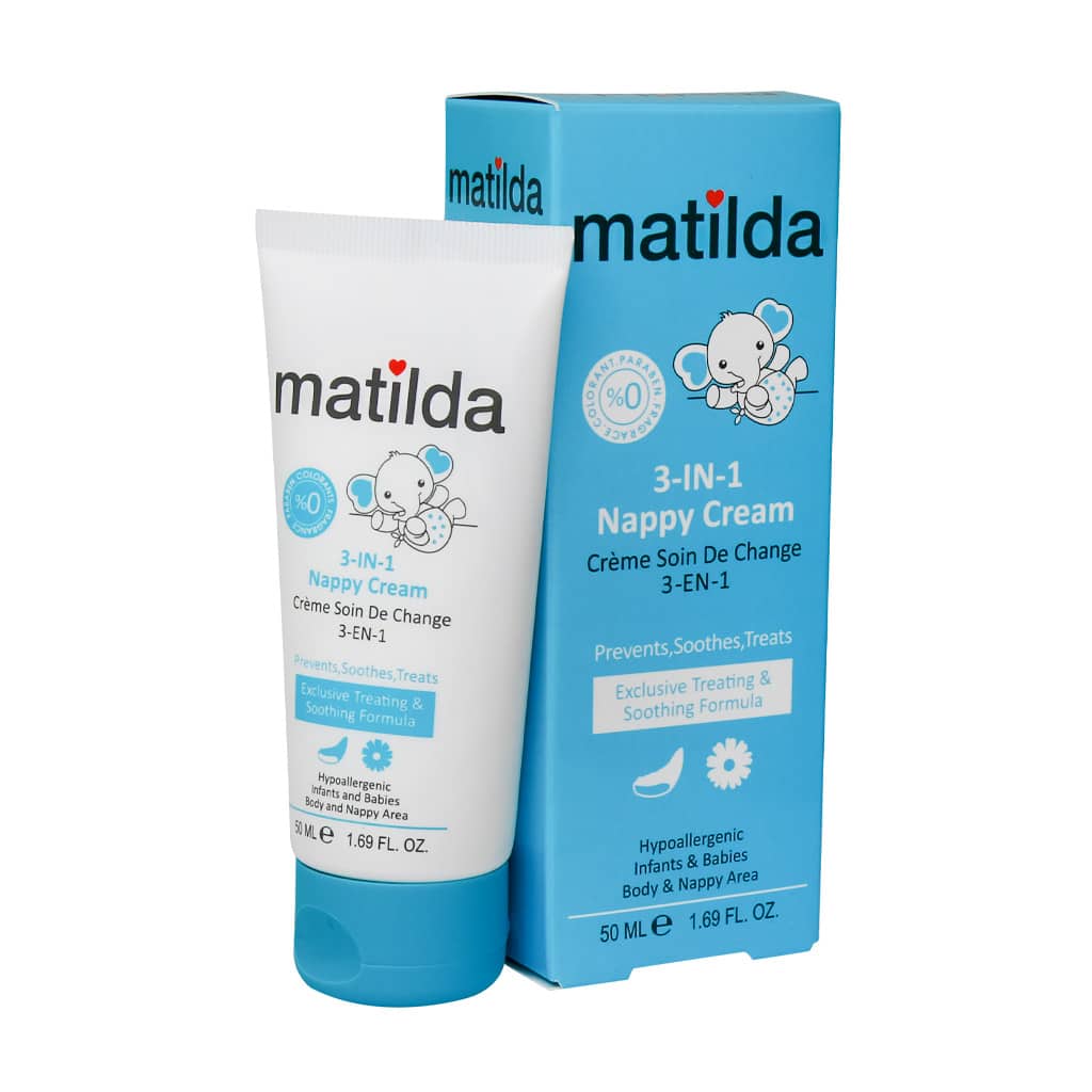 کرم محافظ پای کودک 3 در 1 ماتیلدا 50 میلی لیتر Matilda 3 In 1 Nappy Cream 50 ml