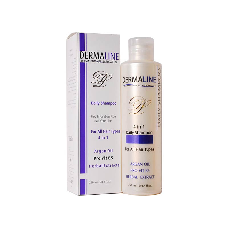 درمالاین شامپو روزانه درمالاین 250 میلی لیتری Dermaline Daily Shampoo 250 ml