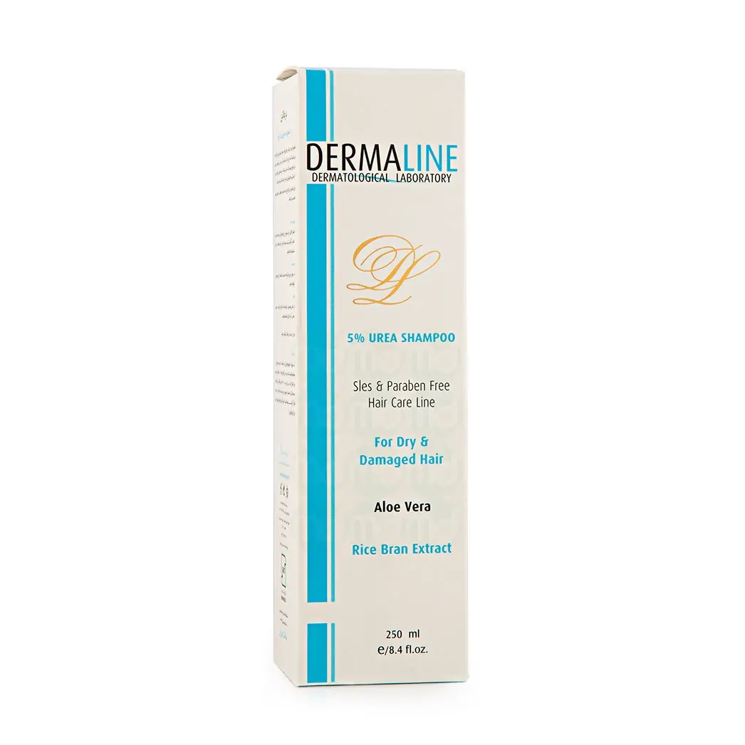درمالاین شامپو سر حاوی اوره 5 درصد Dermaline Urea Shampoo 5