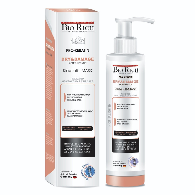 بایوریچ ماسک مو با آبکشی حاوی کراتین Biorich pro keratin mask