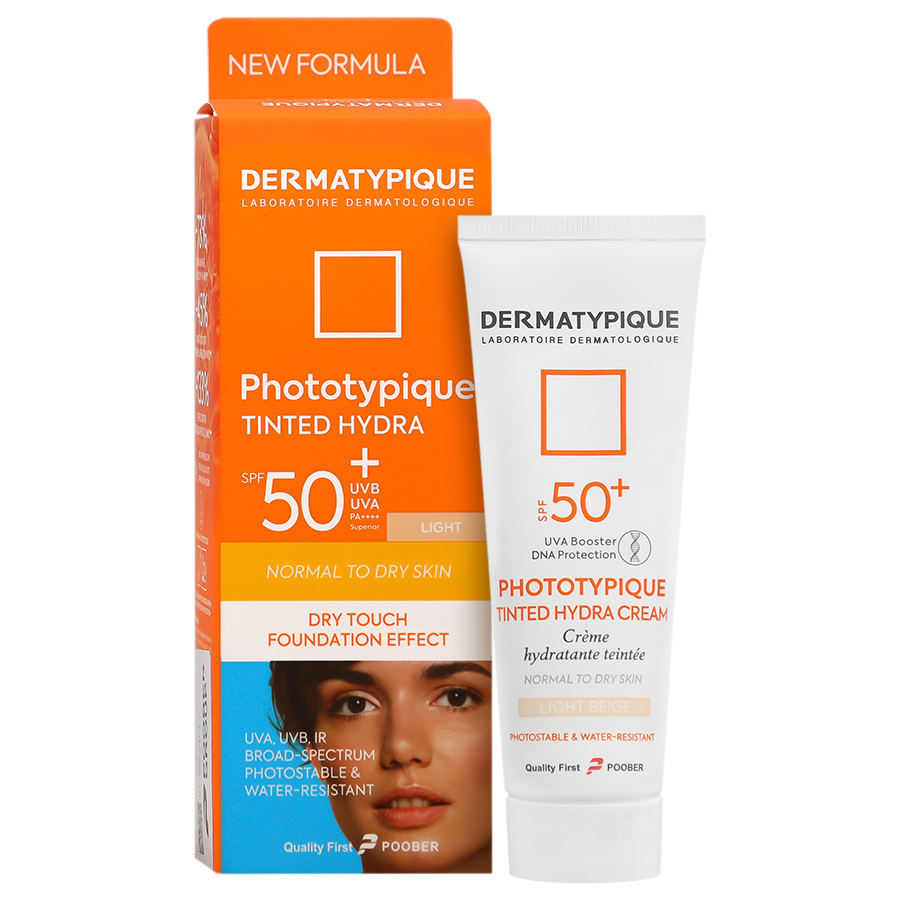 ضد آفتاب پوست خشک SPF50 درماتیپیک 50 میلی لیتر رنگ روشن