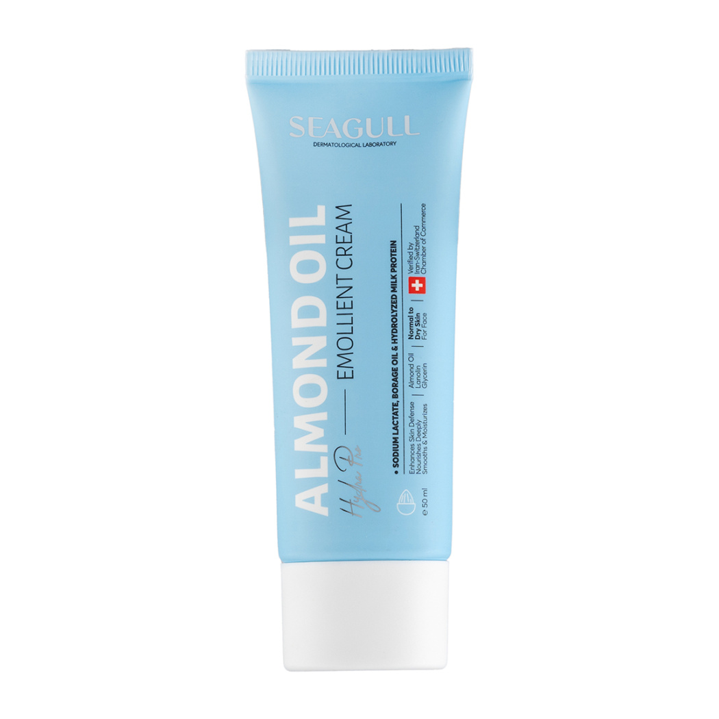 کرم نرم کننده هیدرا بیوتی روغن بادام seagull hydra beauty emollient cream with almond oil