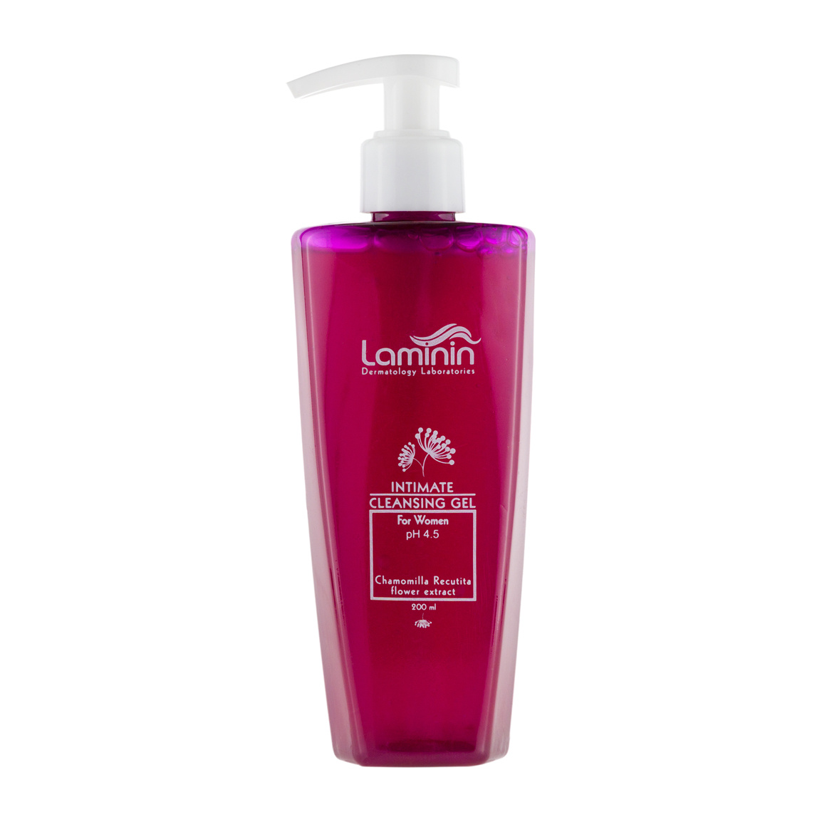 ژل بهداشتی بانوان PH 4.5 حجم 200میل LAMININ INTIMATE CLEAN GEL FR WOMEN