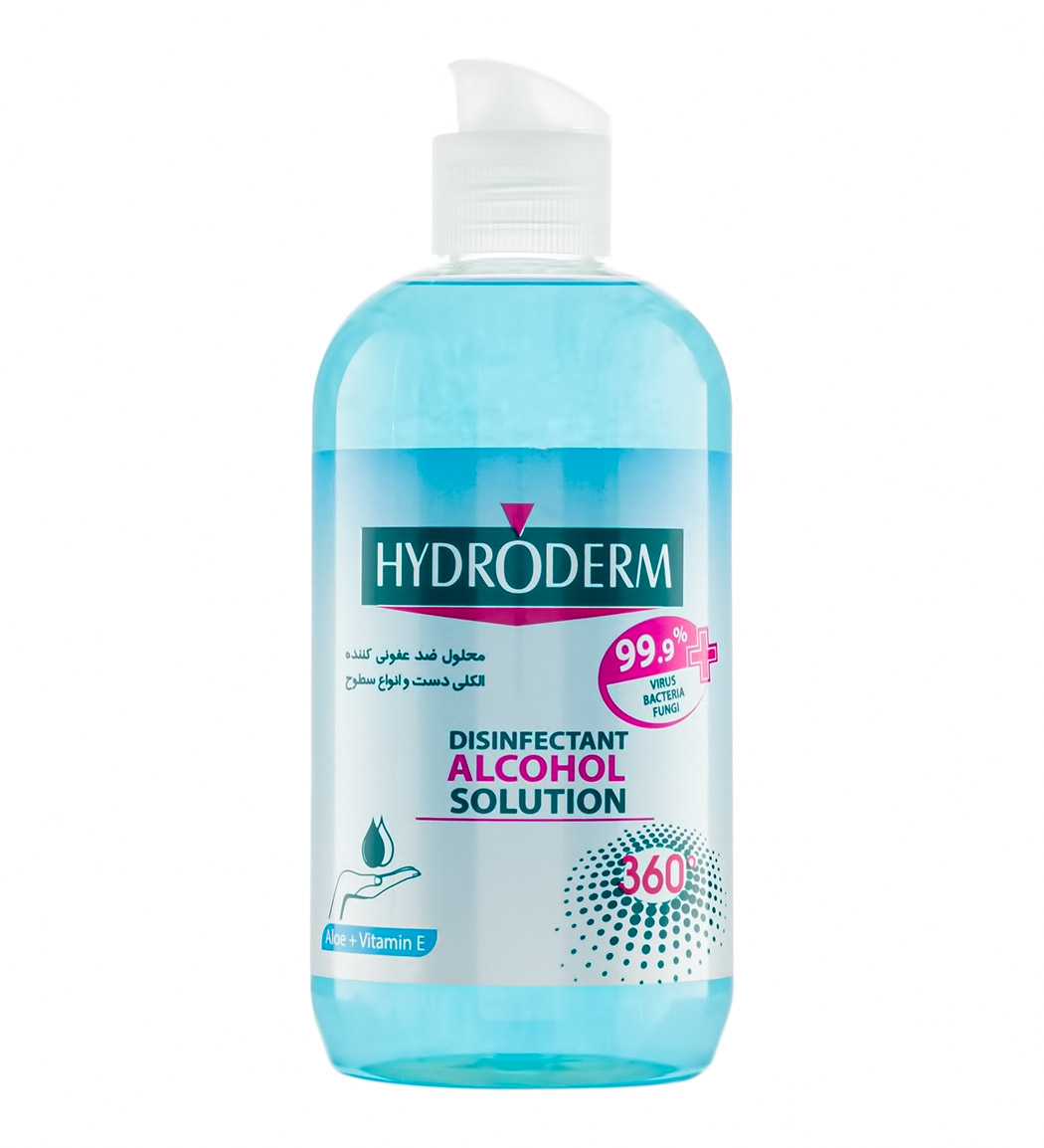 محلول ضد عفونی کننده دست و سطوح 500میل Hydroderm Disinfectant Alcohol Solution 500ml