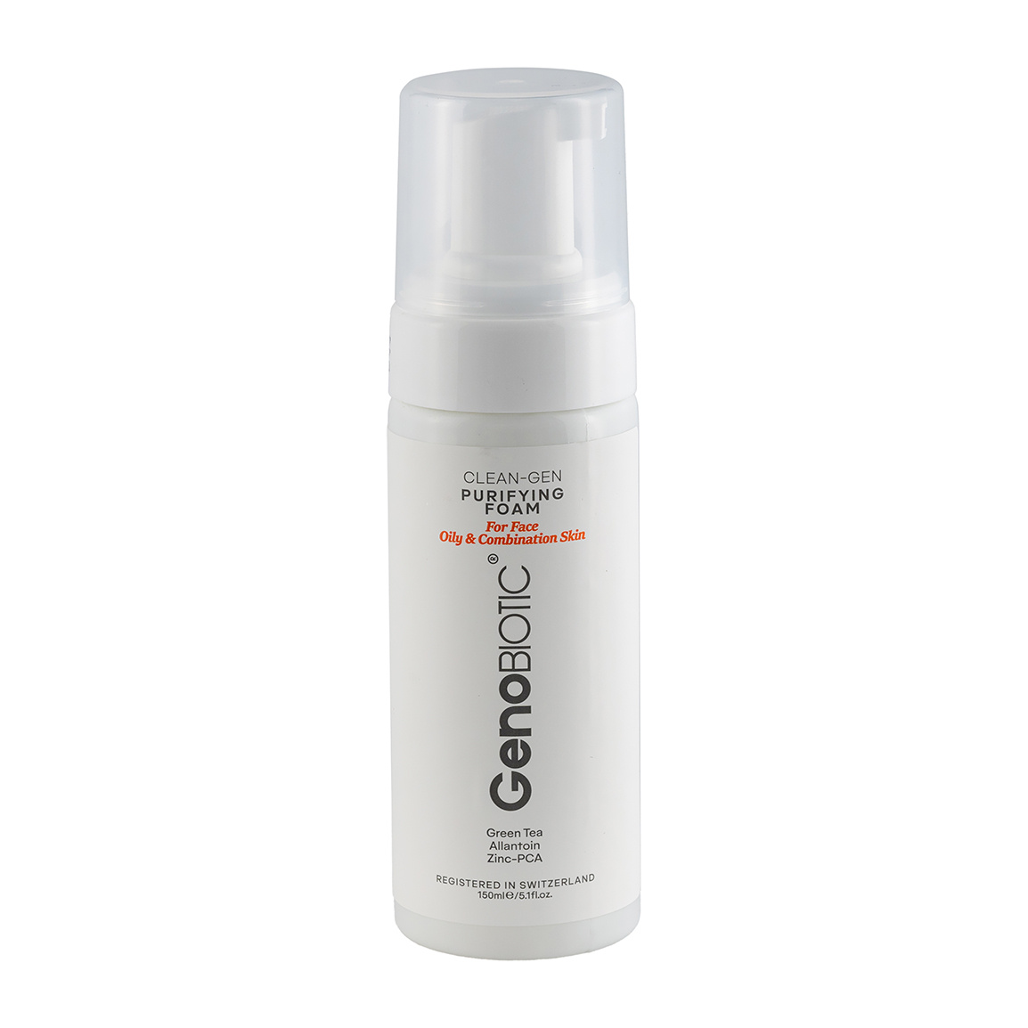 فوم شستشو صورت مناسب پوست چرب و مختلط Geno Biotic Cleangen Purifying Face Foam For Oily Skin 150ml