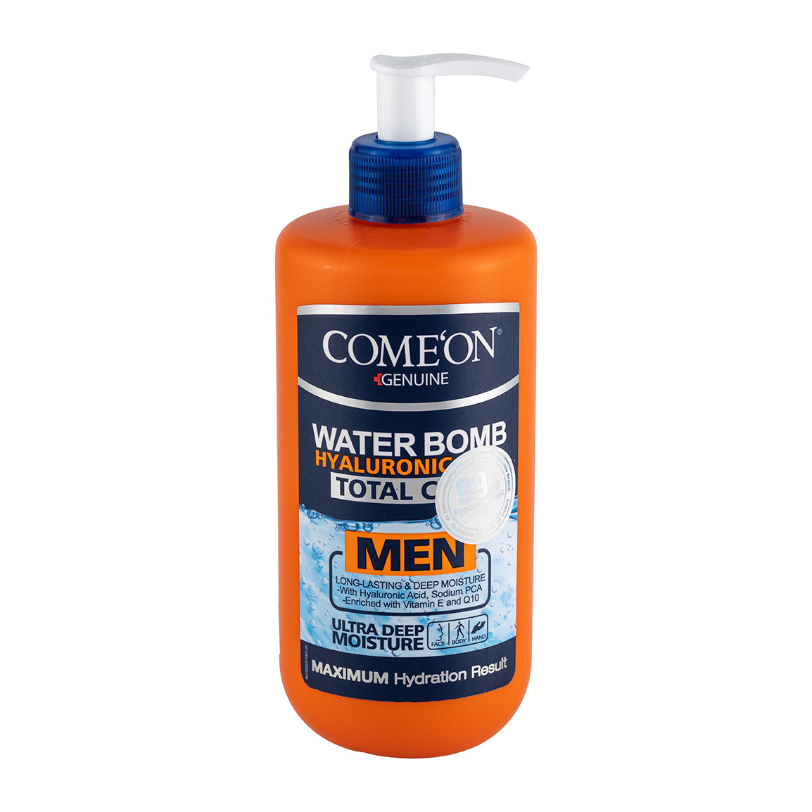 کرم صورت بمب آبرسان حاوی هیالورونیک اسید مخصوص آقایان 500 میل Comeon Water Bomb Face Cream With Hyaluronic Acid For Men 500ml