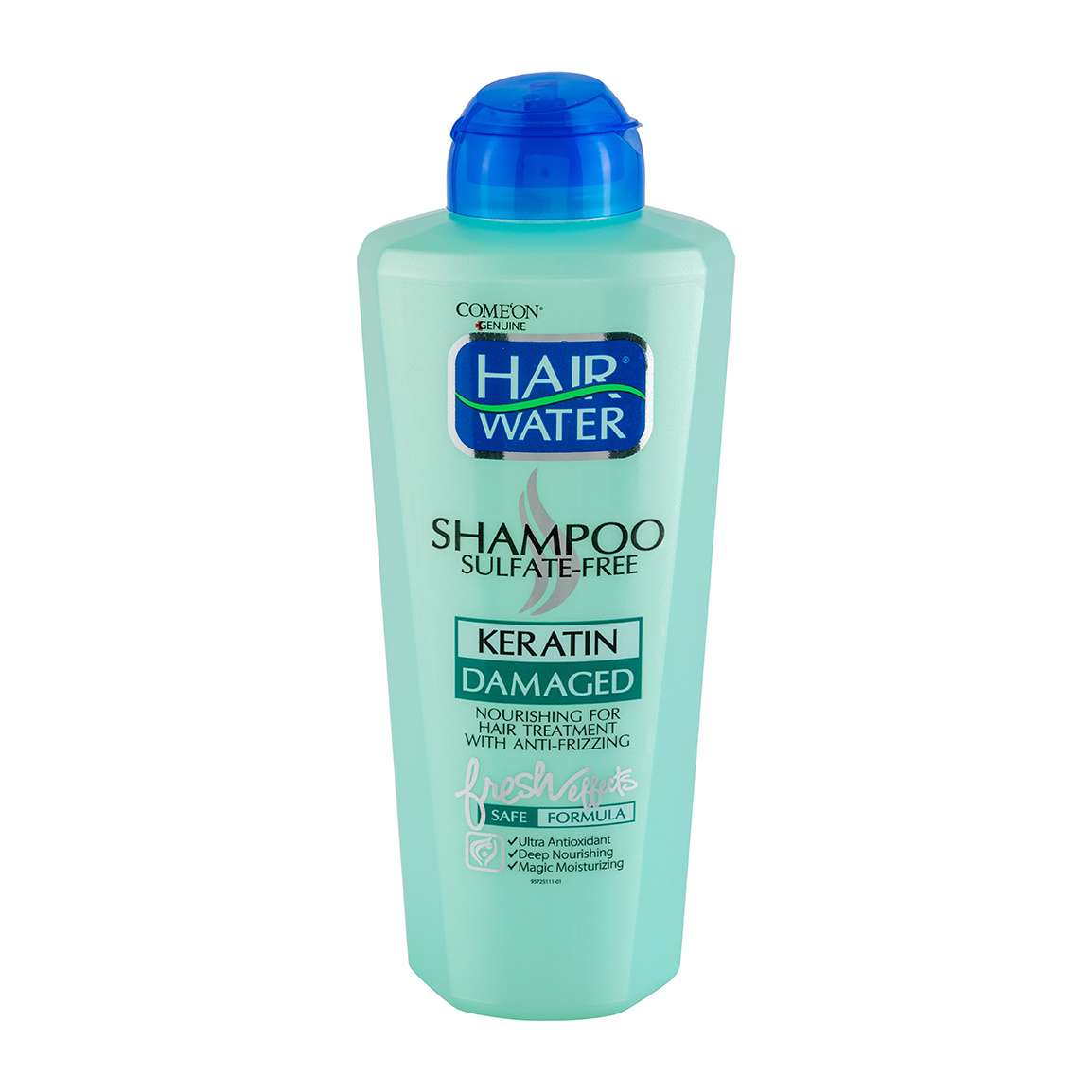 شامپو هیرواتر بدون سولفات کراتینه مناسب موهای آسیب دیده 400میل Comeon Hair Water Keratin Shampoo 400ml