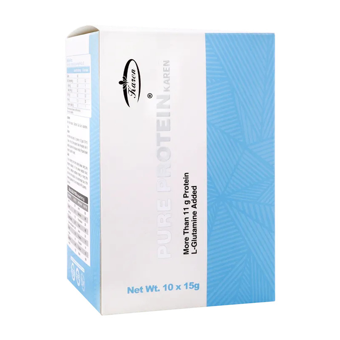 ساشه پودر پیور پروتئین و گلوتامین بسته 10 عددی Karen Pure Protein Glutamine 10 Sachet