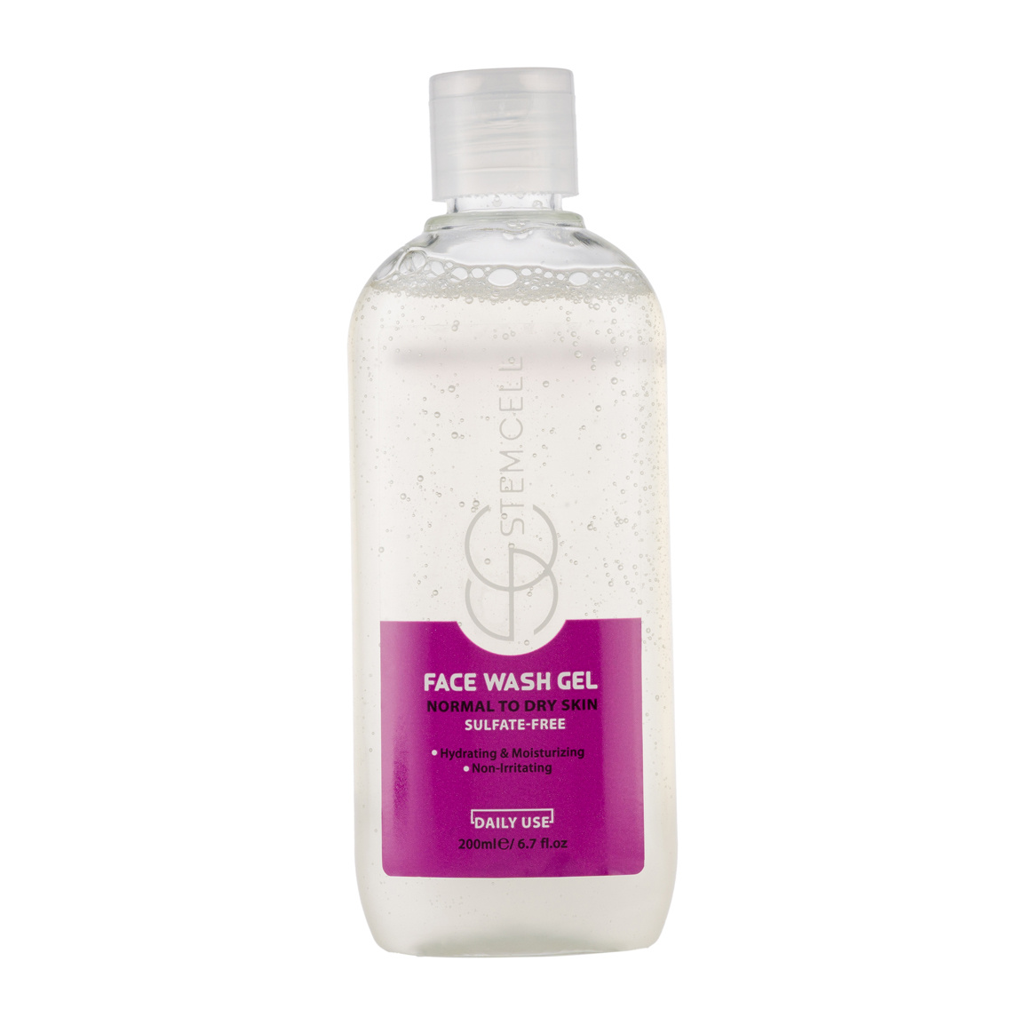 ژل شستشوی صورت مناسب پوست نرمال تا خشک 200میل Stem Cell Face Wash Gel For Normal To Dry Skin 200ml