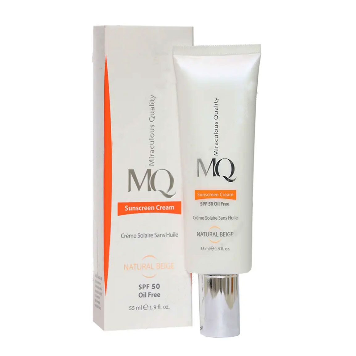 کرم ضد آفتاب رنگی نرمال spf50 حجم 55 میل MQ Sunscreen Cream Spf50 Normal