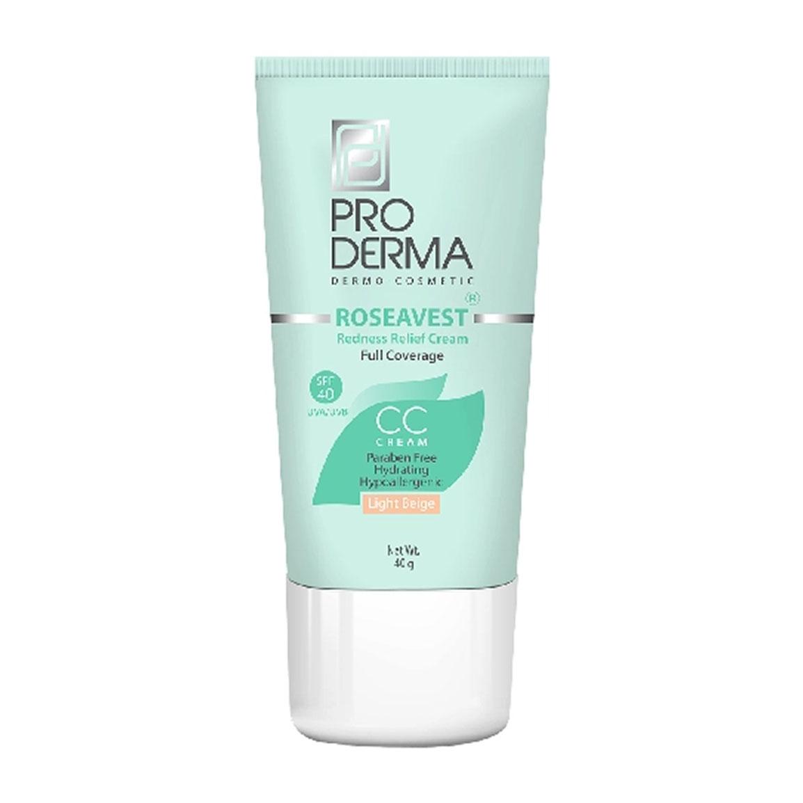 کرم رفع قرمزی پوست سری Roseavest با SPF 40 وزن 40 گرم