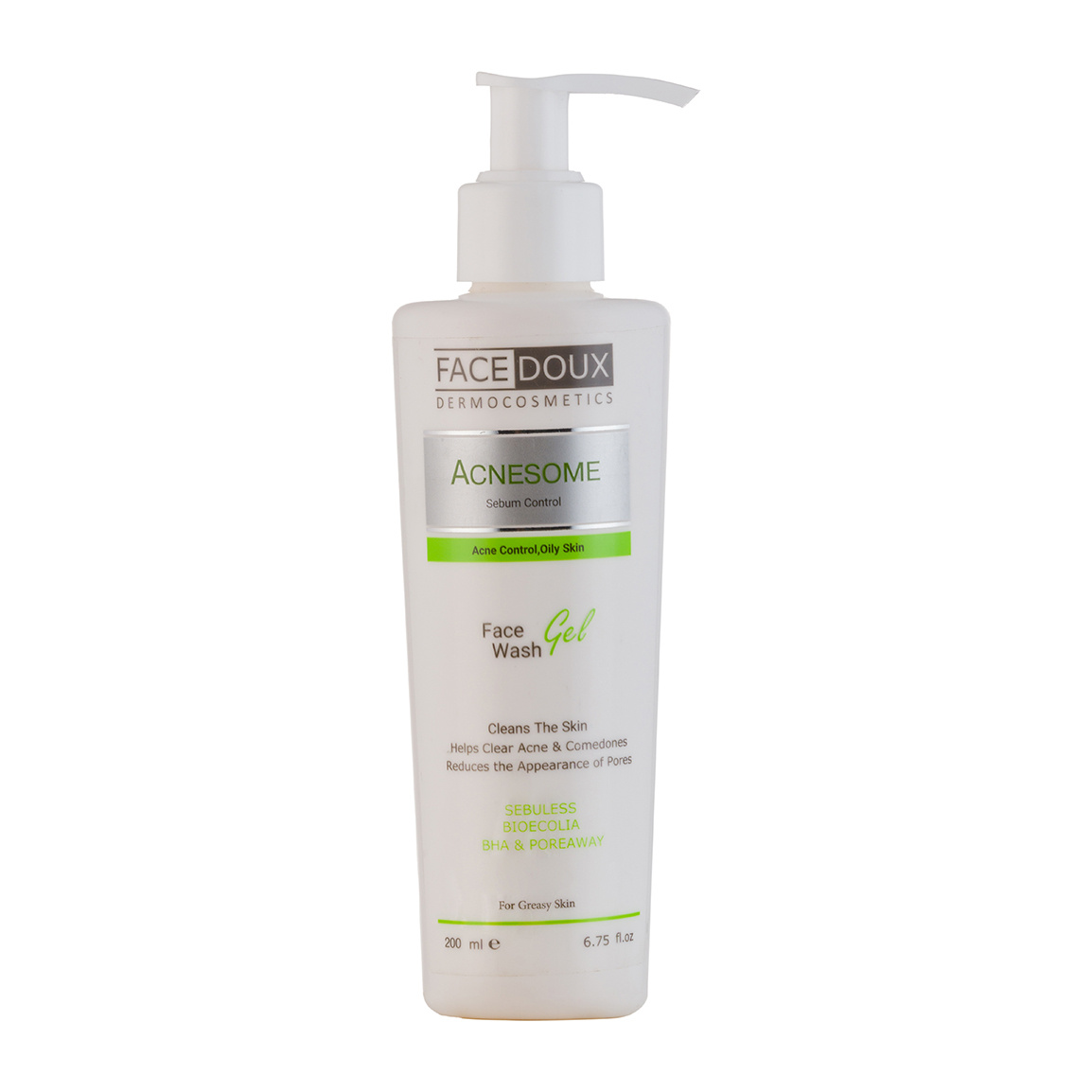 فیس واش آکنه زوم 200 میل Face Doux Acnesomed Oily Skin Face Face Wash