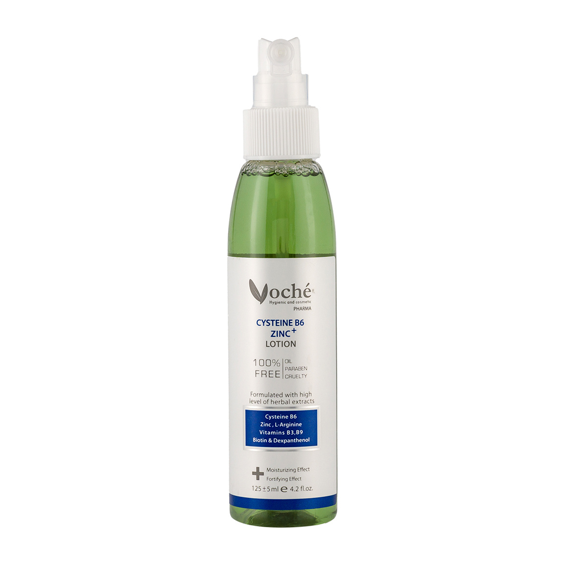 تونیک تقویت کننده موی سر حاوی زینک و ویتامین 125 میل Voche Hair Tonic With Zink And Vitamines