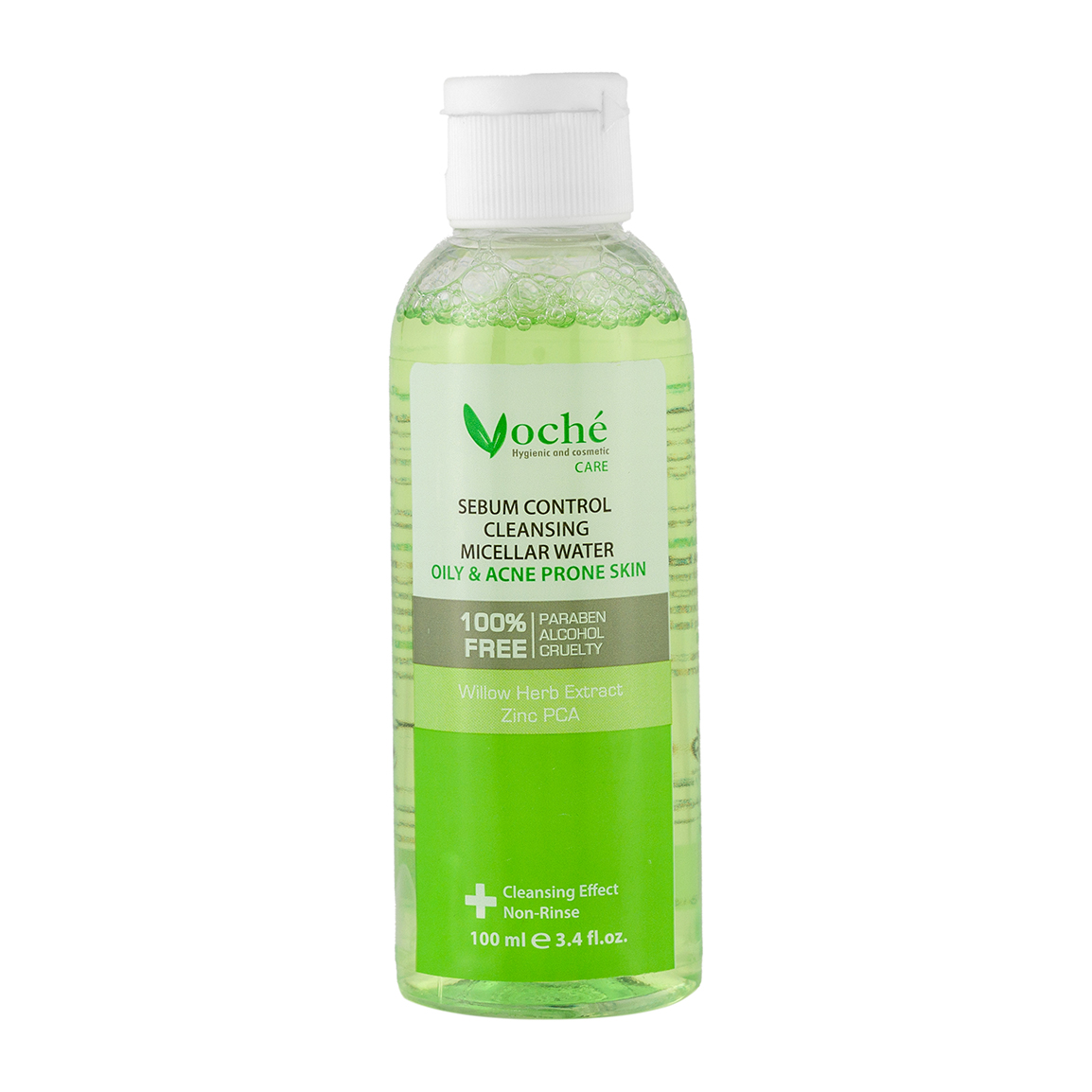 میسلار واتر مناسب پوست های چرب و مستعد آکنه 100میل Voche Sebum Control Cleansing Micellar Water For Oily And Acne Prone Skin 100ml
