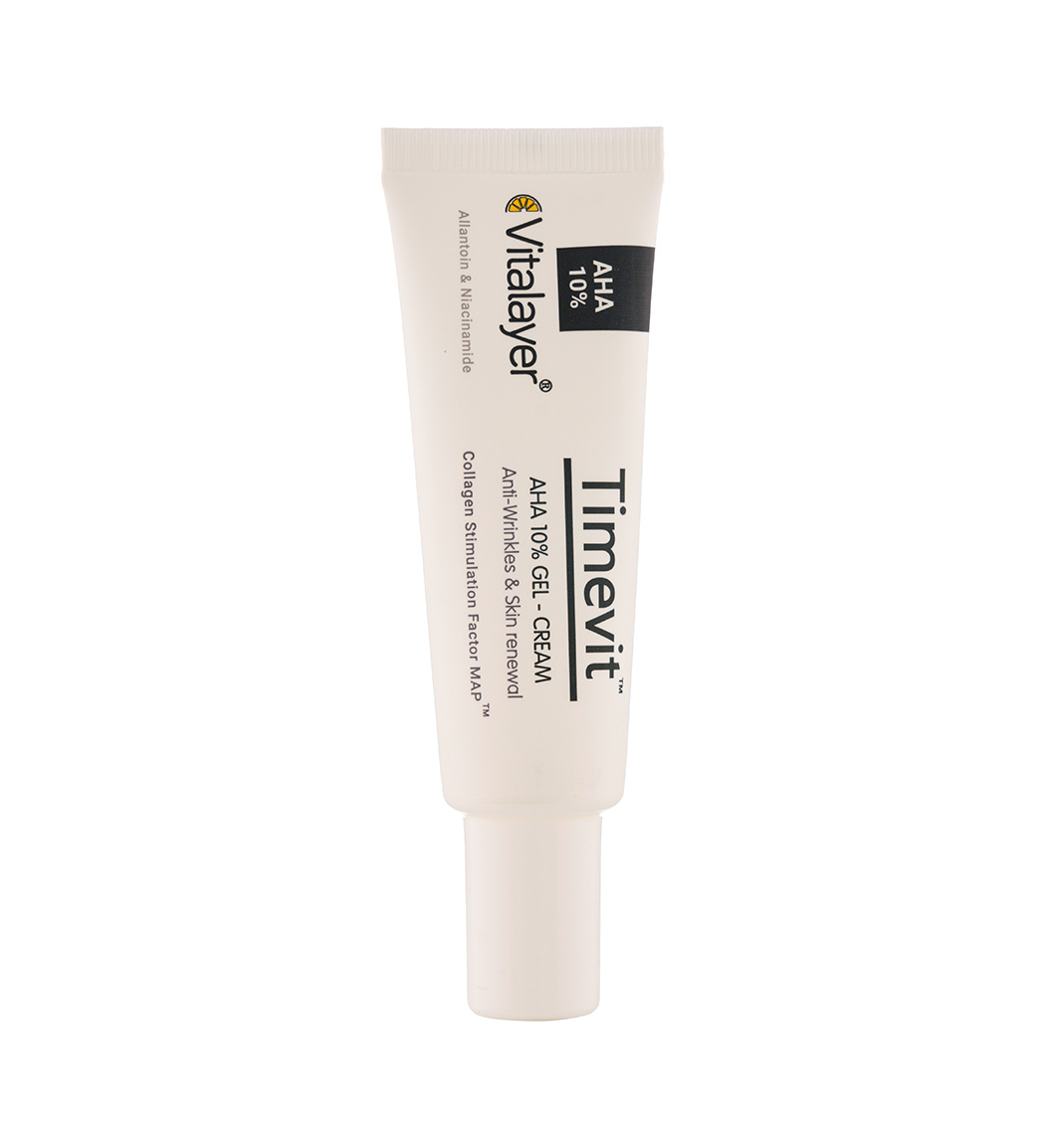کرم AHA ده درصد مدل Timevit حجم 30 میلی لیتر Vitalayer Aha 10 Gel Cream 30ml