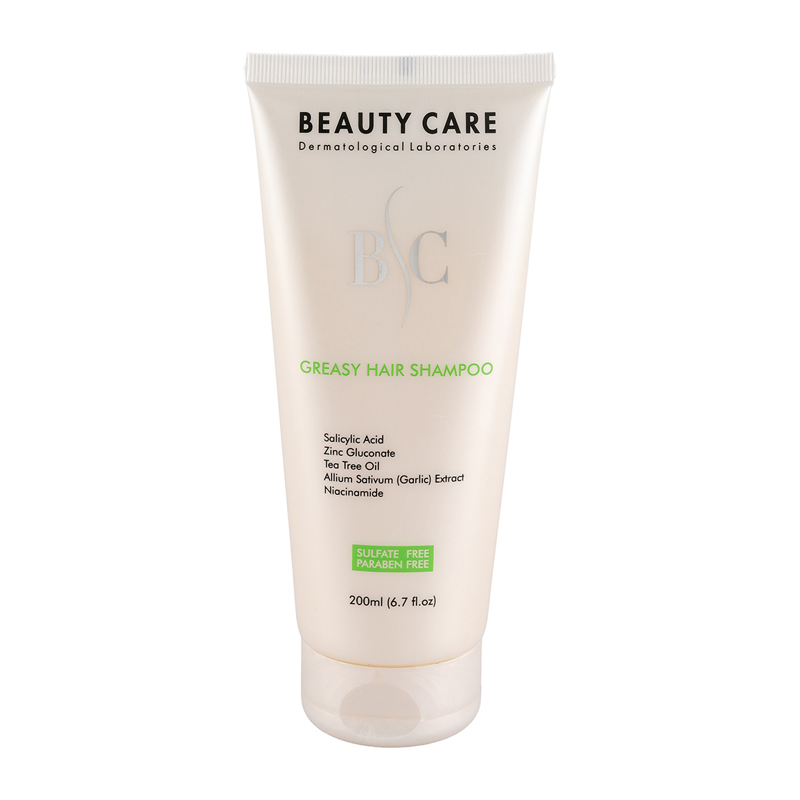 شامپو روزانه فاقد سولفات مناسب مو چرب حجم 200 میلی لیتر Beauty Care Free Sulfate Greasy Hair Shampoo 200 ml