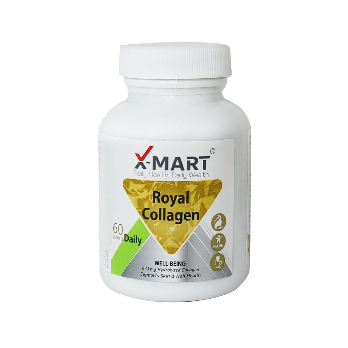 قرص رویال Royal Collagen بسته 60 عددی X Mart Royal Collagen 60 Tablets
