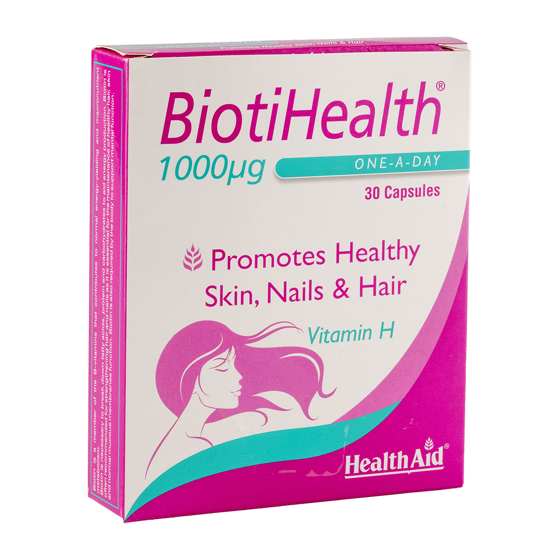 کپسول  بیوتی هلث بسته 30 عددی Health Aid BiotiHealth 1000 mcg 30 Caps