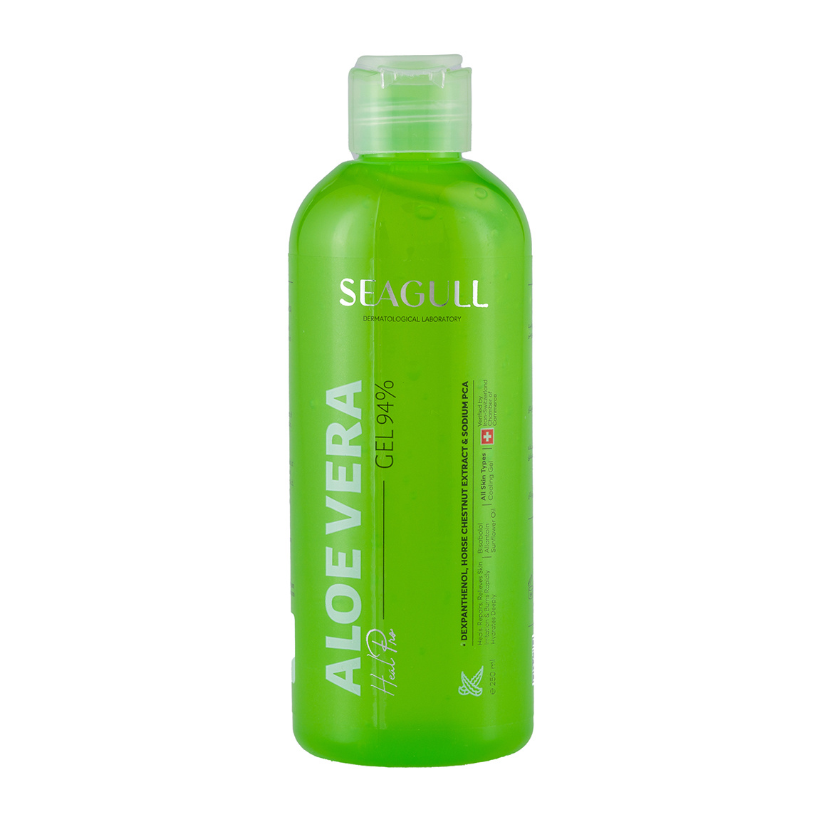 ژل بعد از سوختگی آلوئه ورا حجم 250 میلی لیتر Seagull After Burn Aloe Vera Gel 250 ml