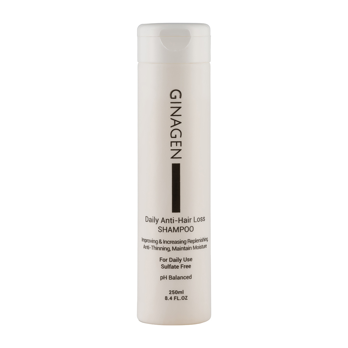 شامپو ضد ریزش روزانه فاقد سولفات حجم 250 میلی لیتر Ginagen Daily Anti Hair Loss Shampoo 250 ml