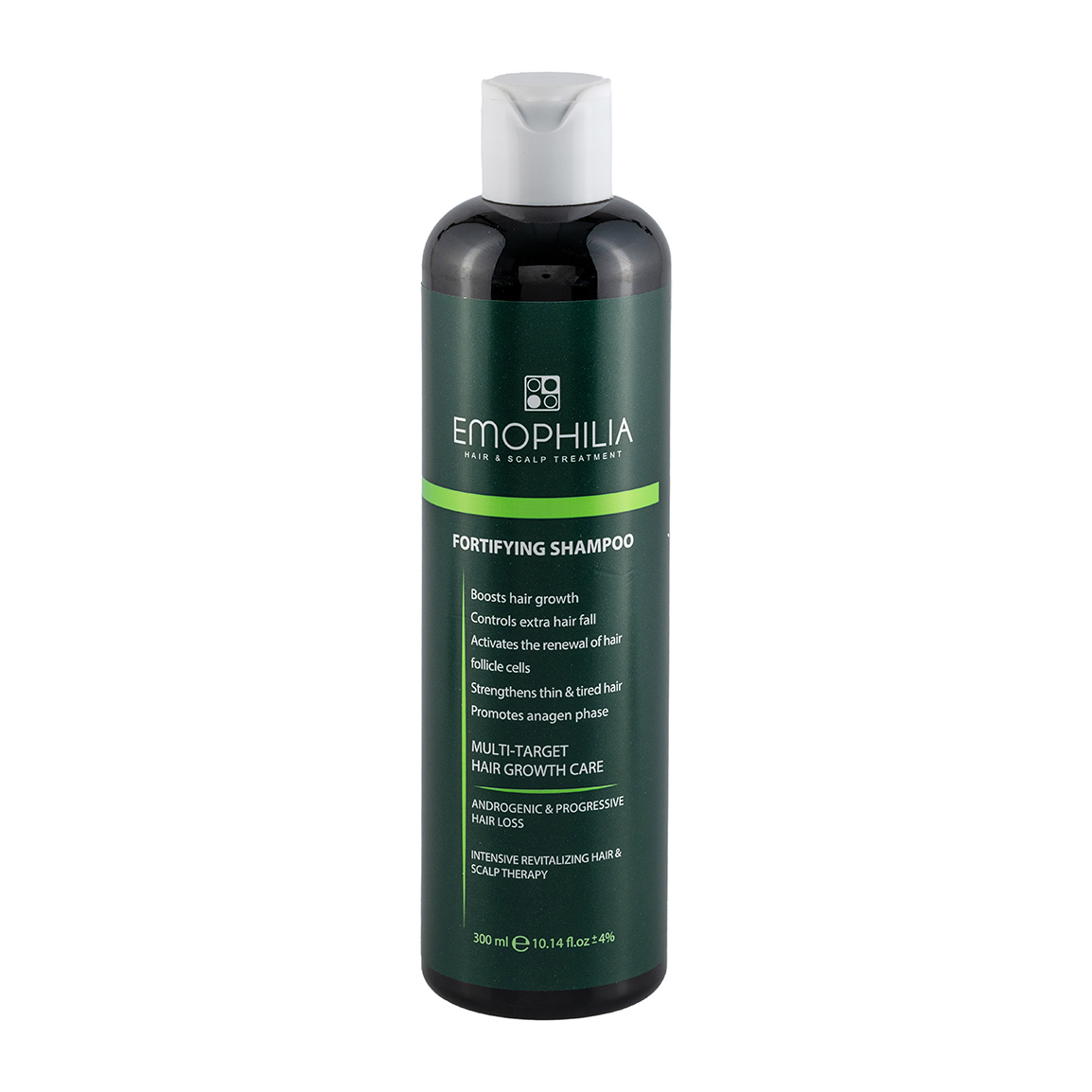 شامپو تقویت کننده مو مدل Fortifying مناسب مو آسیب دیده حجم 300 میلی لیتر Emophilia Fortifying Shampoo For Damaged Hair 300 ml