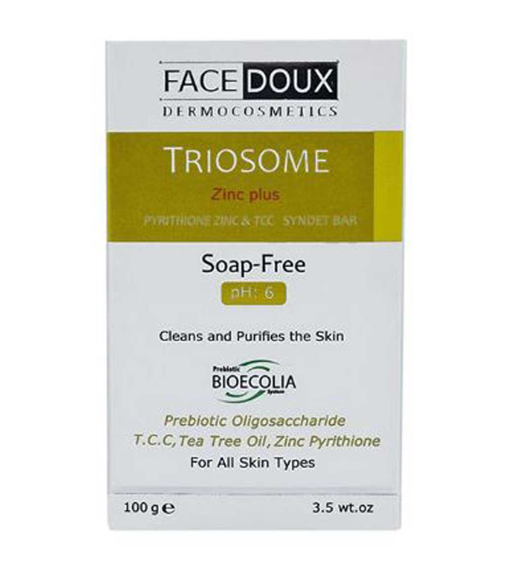 پن تریوزوم آنتی باکتریال 100 میل Face Doux Syndet Bar Triosome Anti Bacterial 100ml