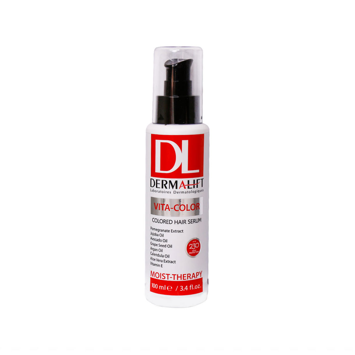 سرم مو مدل Vita Color مناسب موهای رنگ شده حجم 100 میلی لیتر Dermalift Vita Color Hair Serum 100 ml