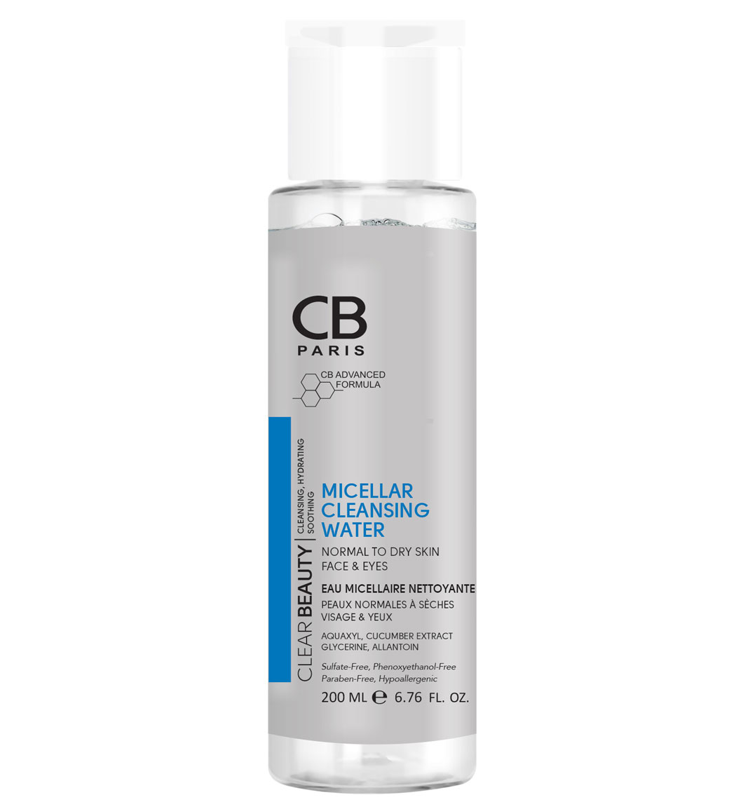 میسلارواتر مناسب پوست نرمال و خشک 200میل CB Micellar Cleansing Water For Normal To Dry Skin 200ml