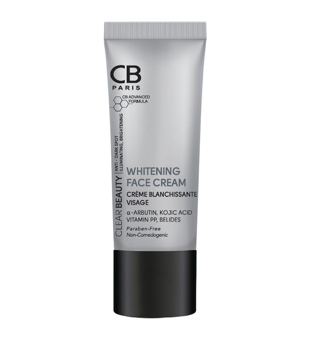کرم روشن کننده صورت فاقد پارابن 30میل CB Paraben Free Whitening Face Cream 30ml