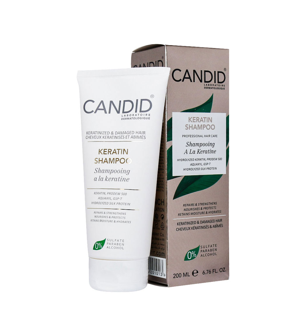 شامپو کراتینه 200میل Candid Keratin Shampoo