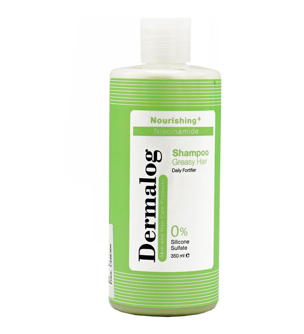 شامپو روزانه مناسب موهای چرب 350میل Dermalog Daily Fortifier Shampoo For Graasy Hair 350ml