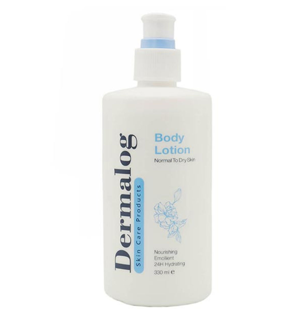 لوسیون بدن ضد چروک 330میل Dermalog Moisturizing Body Lotion 330ml