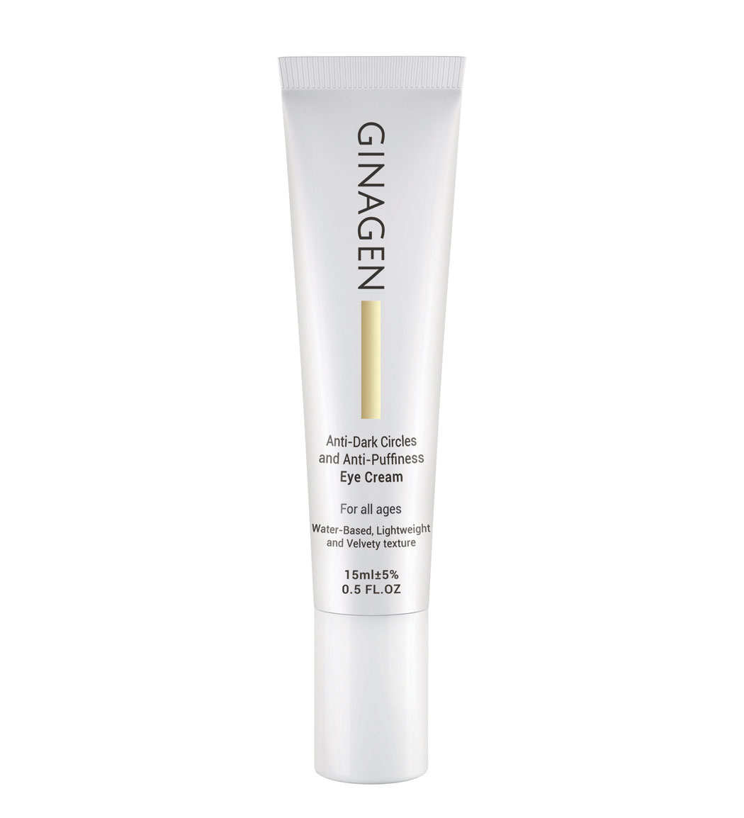 کرم رفع پف و تیرگی دور چشم حجم 15 میلی لیتر Ginagen Anti Dark And Anti Puffines Eye Cream 15 ml