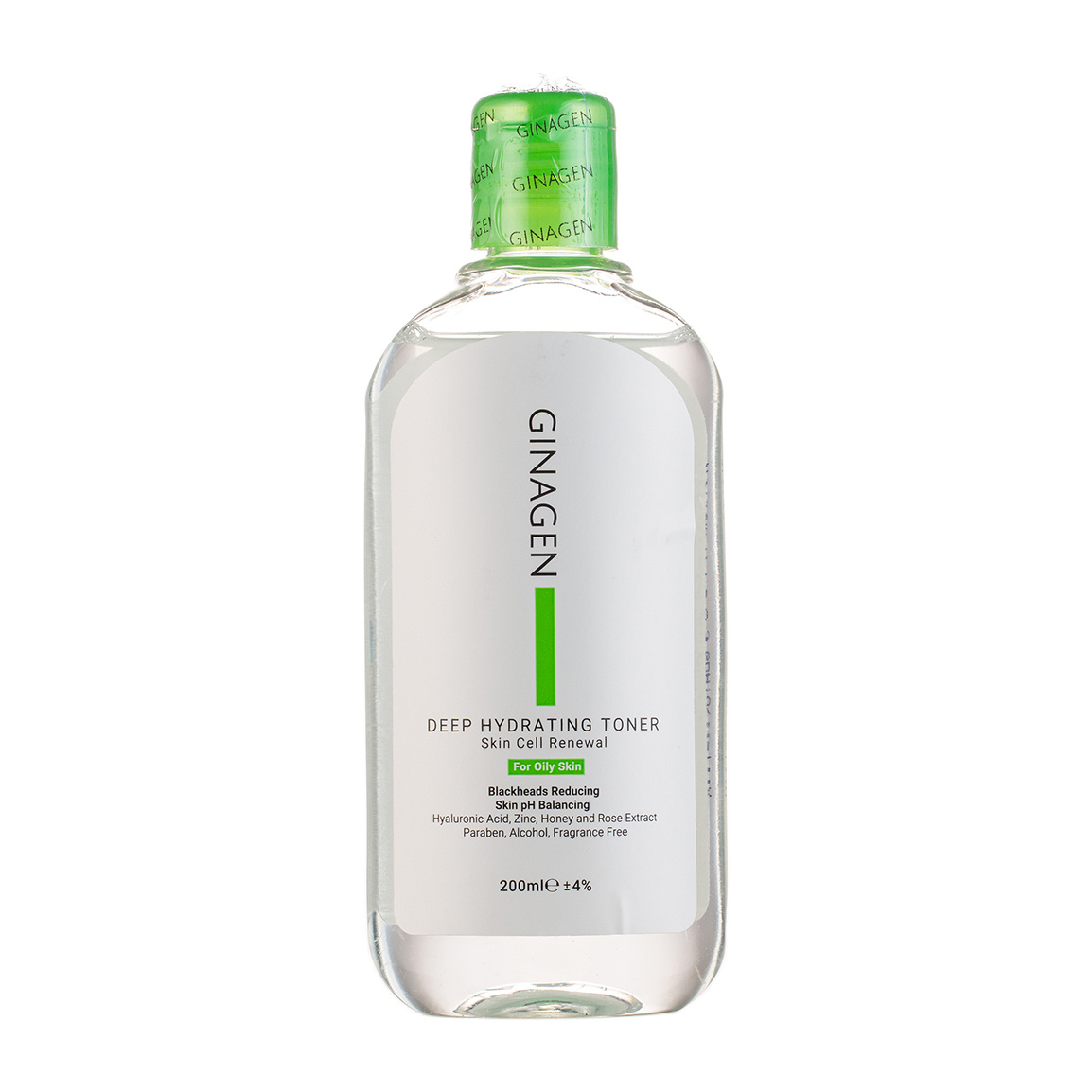 تونر مخصوص پوست چرب حجم 200 میلی لیتر Ginagen Toner For Oily Skin 200 ml