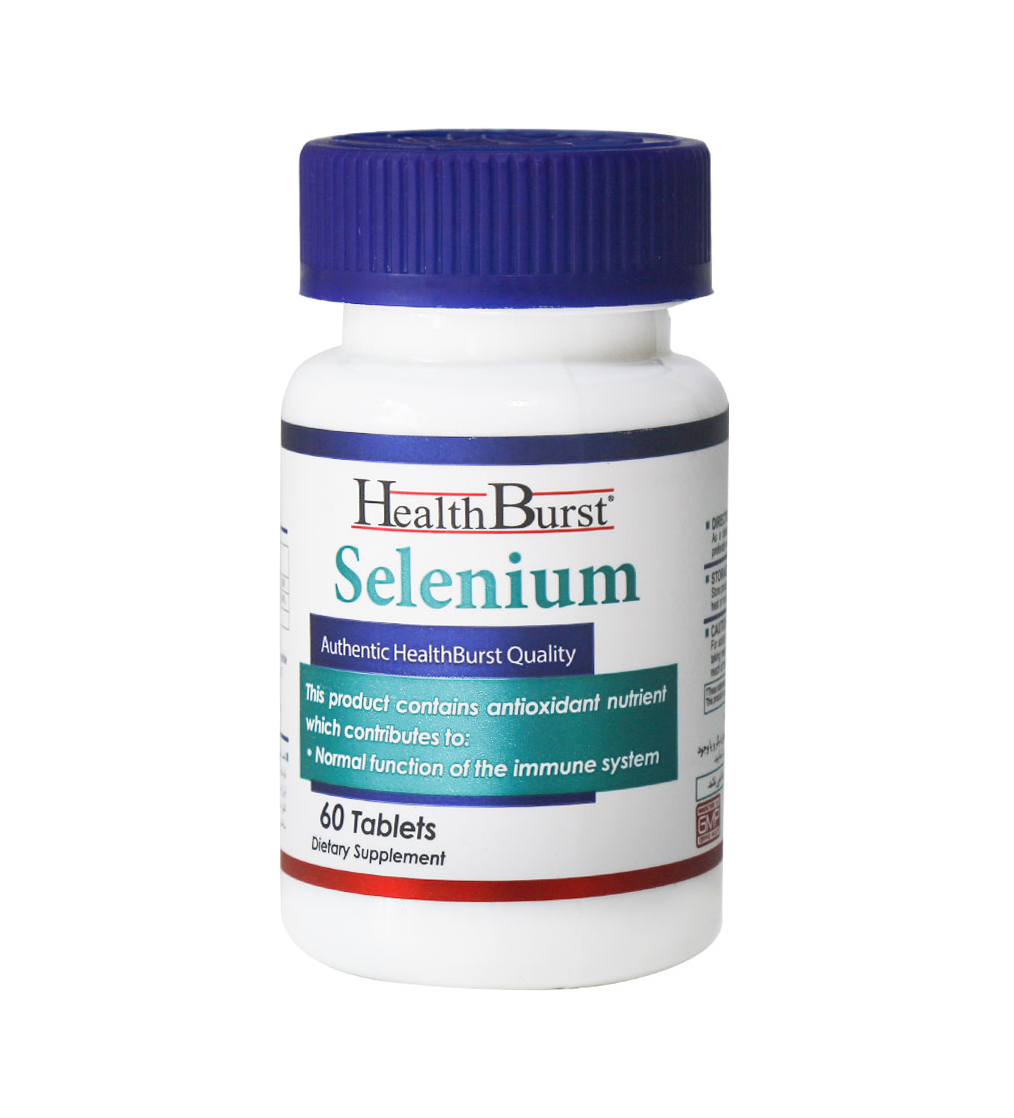 قرص Selenium بسته 60 عددی Health Burst Selenium 60 Tabs