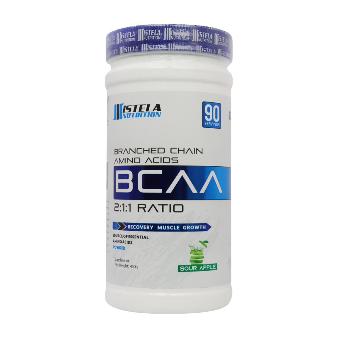 پودر مدل BCAA با طعم سیب وزن 450 گرم Istela Nutrition BCAA Powder 450 g