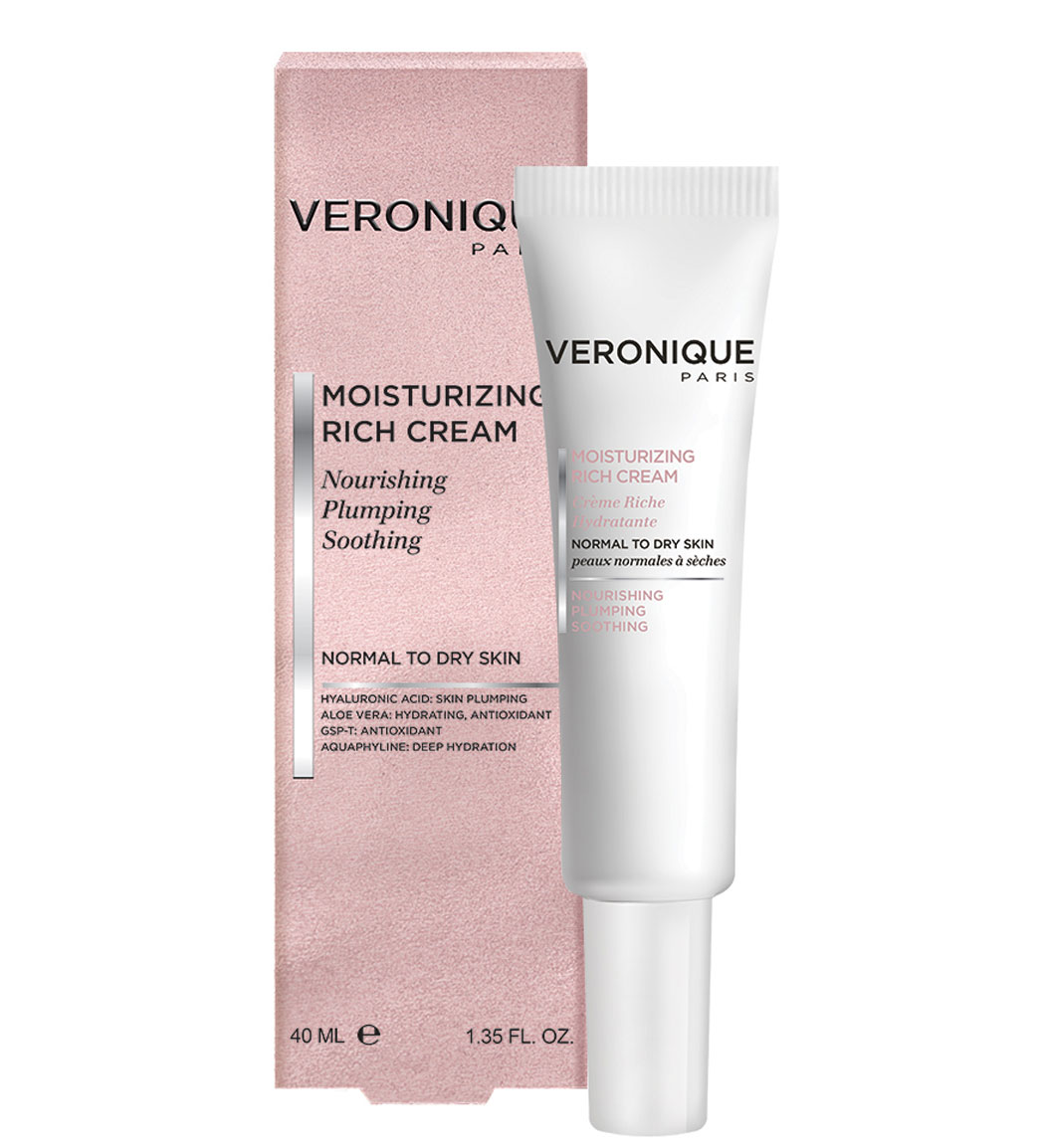 کرم مرطوب کننده ریچ مناسب پوست خشک و نرمال 40میل Veronique Moisturizing Rich For Dry And Normal Cream 40ml