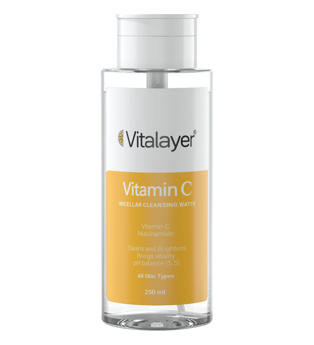 میسلار واتر حاوی ویتامین سی 250میل Vitalayer Vitamin C Micellar Cleansing Water 250ml