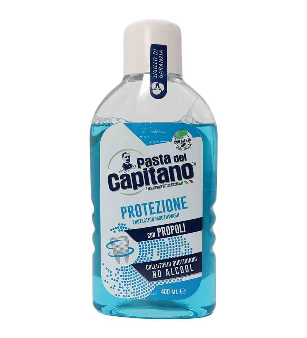 دهانشویه محافظت دهان و دندان 400میل Pasta Del Capitano Protection Mouthwash 400 ml
