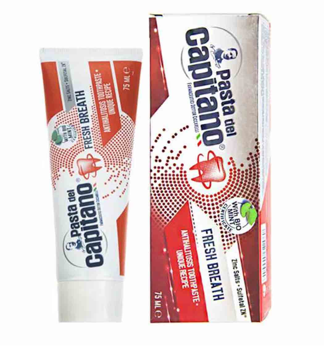 خمیردندان خوشبو کننده 75میل Pasta Del Capitano Toothpaste Fresh Breath 75ml