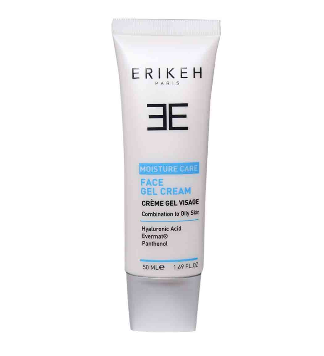 ژل کرم مرطوب کننده مناسب پوست چرب و مختلط 50میل Erikeh Face Gel Cream For Combination To Oily Skin 50ml
