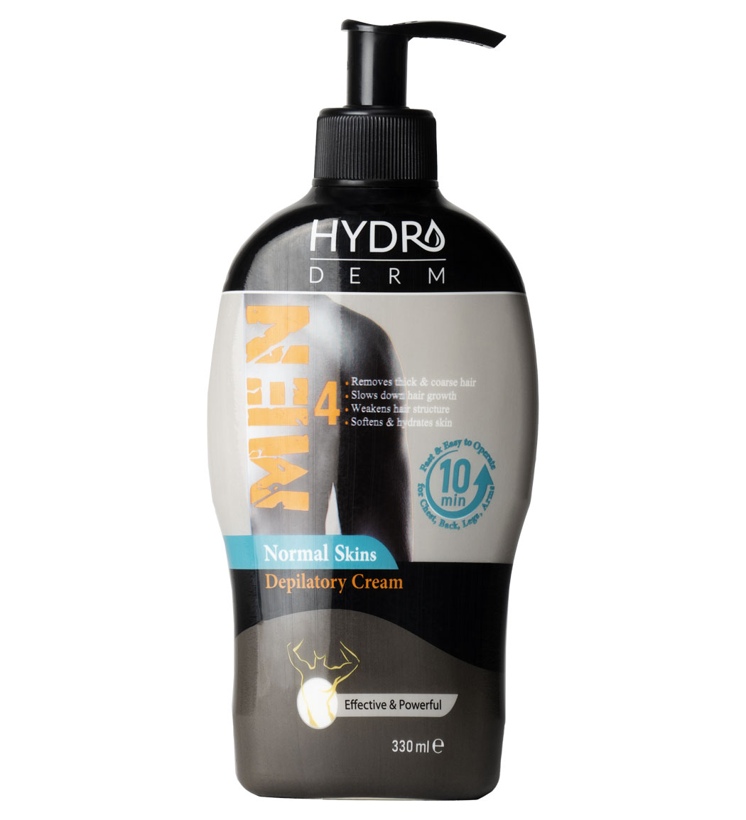 کرم موبر بدن آقایان مناسب پوست معمولی 330میل Hydroderm Body Depilatory Cream Normal Skin For Men 330ml