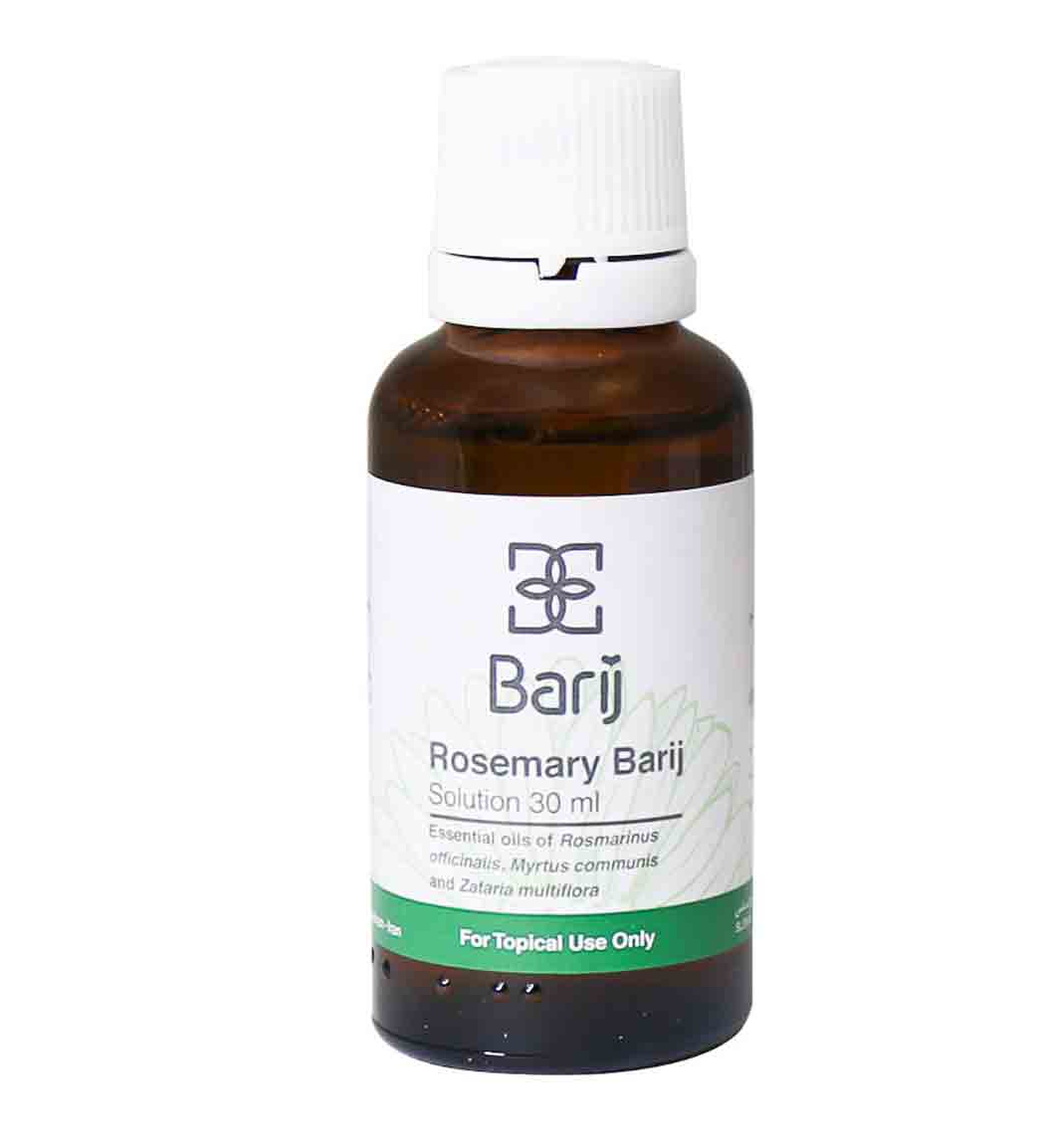 محلول تقویت مو رزماری 30میل Barij Essence Rosemary Hair Mass Recreating Concentrate 30ml