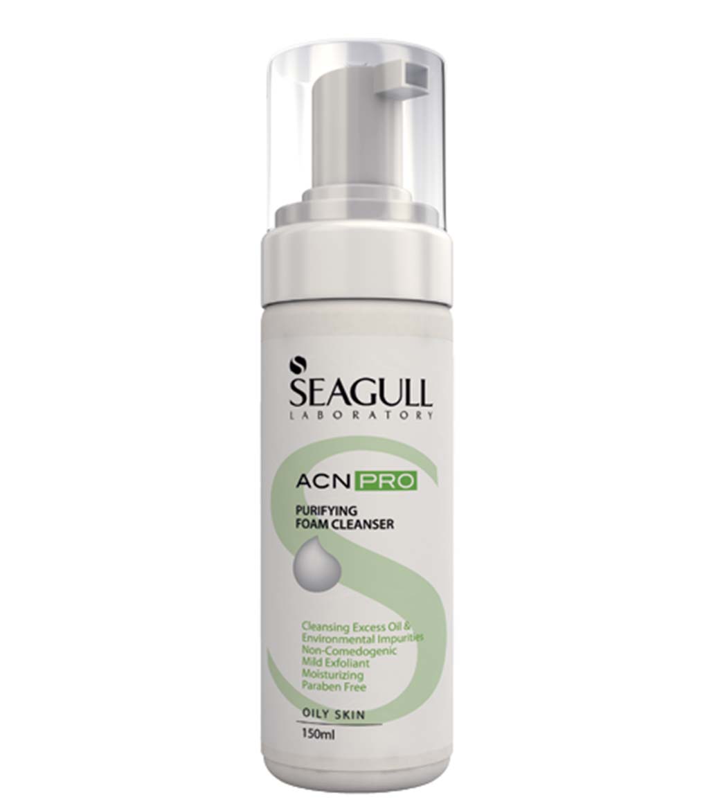 فوم شستشو صورت حاوی عصاره کاکتوس seagull acne pro purifying foam cleanser