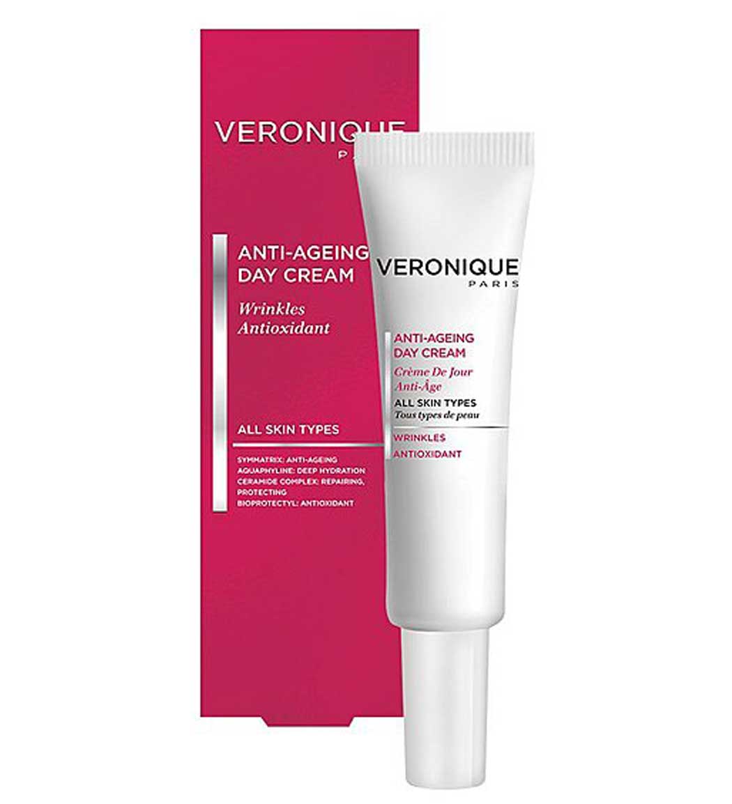 کرم ضد چروک روز مناسب همه نوع پوست 40میل Veronique Anti Aging Day Cream For All Skin Typs 40ml
